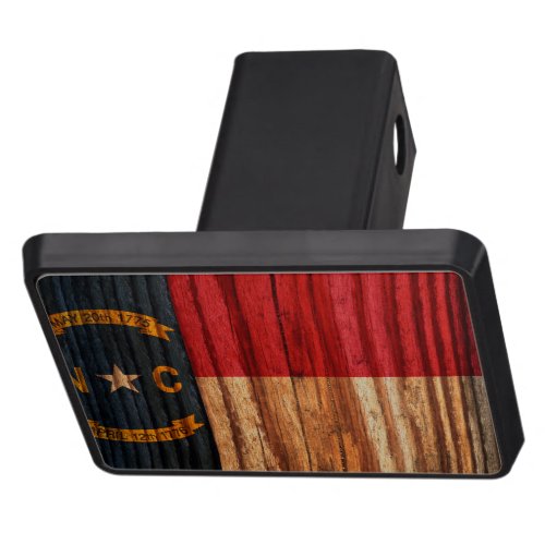 Distressed North Carolina Flag Tow Hitch Cover