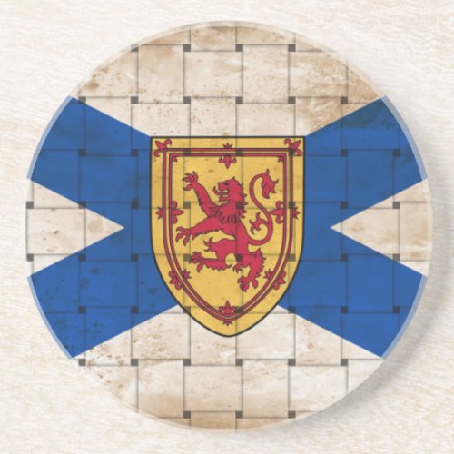 Distressed Nova Scotia Flag Coaster