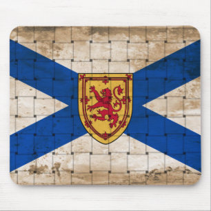 Distressed Nova Scotia Flag Mouse Pad