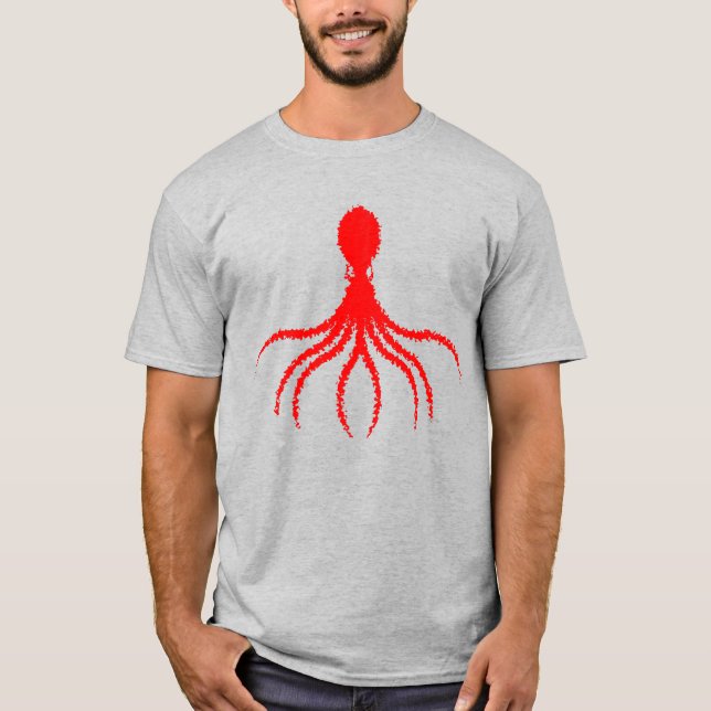 Distressed Octopus Design - Men's Basic T-Shirt (Front)