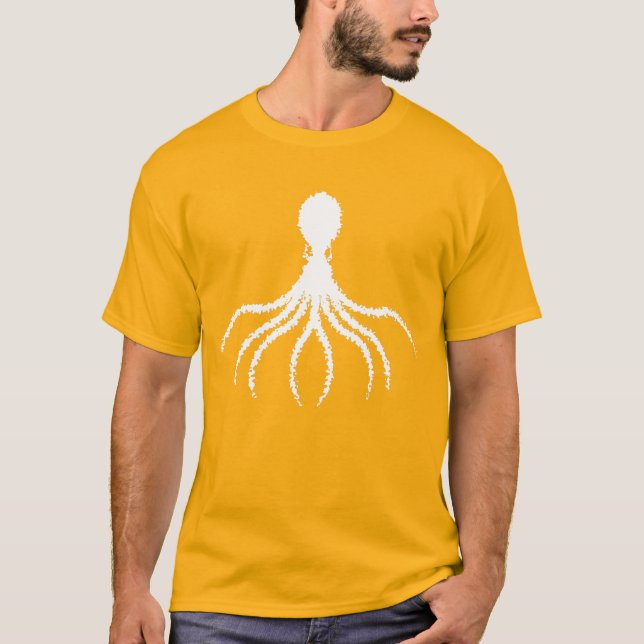 Distressed Octopus Design - Men's Basic T-Shirt (Front)