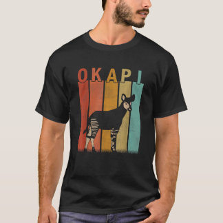 Distressed Okapi Lover Men Women Kid Cute Okapi Re T-Shirt