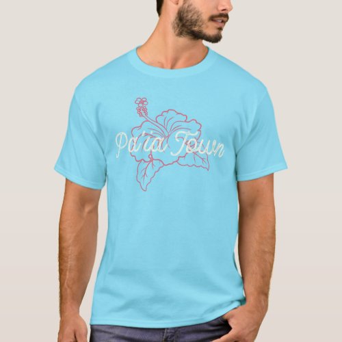 Distressed Paia Town Hibiscus T_Shirt