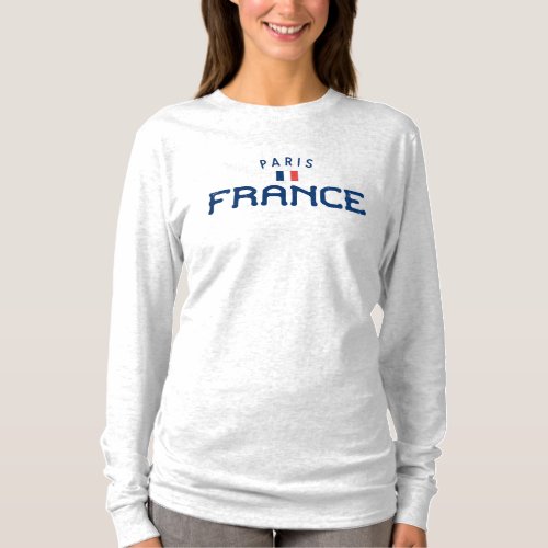 Distressed Paris France T_Shirt