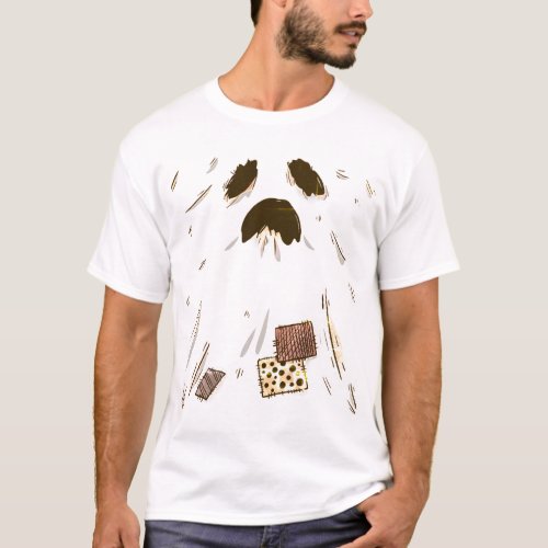 Distressed Patchwork Ghost T_Shirt