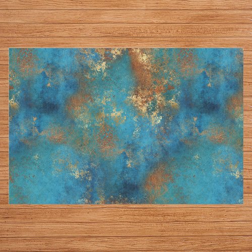 Distressed Patina Copper Vintage  Tissue Paper