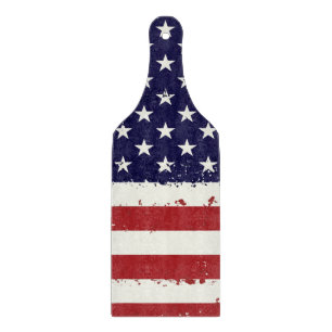 Distressed Patriotic American Flag Cutting Board