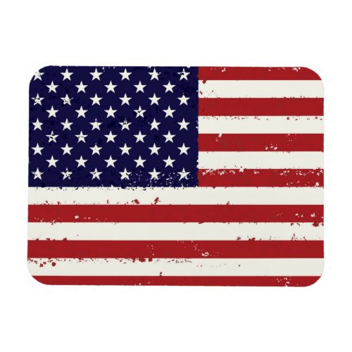 Distressed Patriotic American Flag Magnet