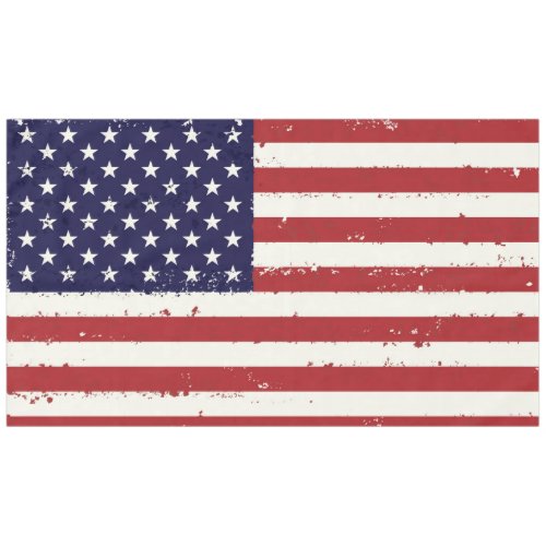 Distressed Patriotic American Flag Tablecloth