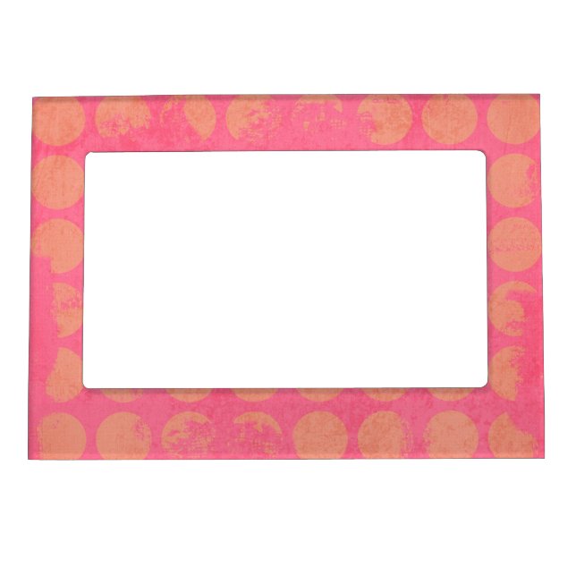 Distressed Peaches Magnetic Picture Frame (Front)