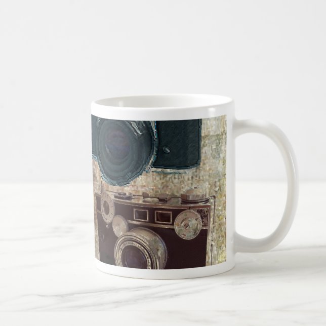 distressed photographer photography retro Camera Coffee Mug (Right)