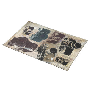 distressed photographer photography retro Camera Placemat