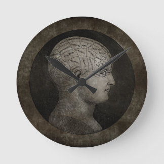 Distressed Phrenology Clock