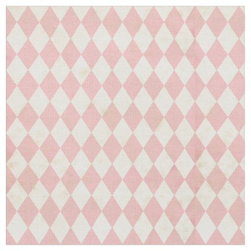 Distressed Pink Argyle Print Fabric Zazzle