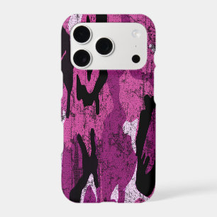 Distressed Pink Camo iPhone 17 Pro Case