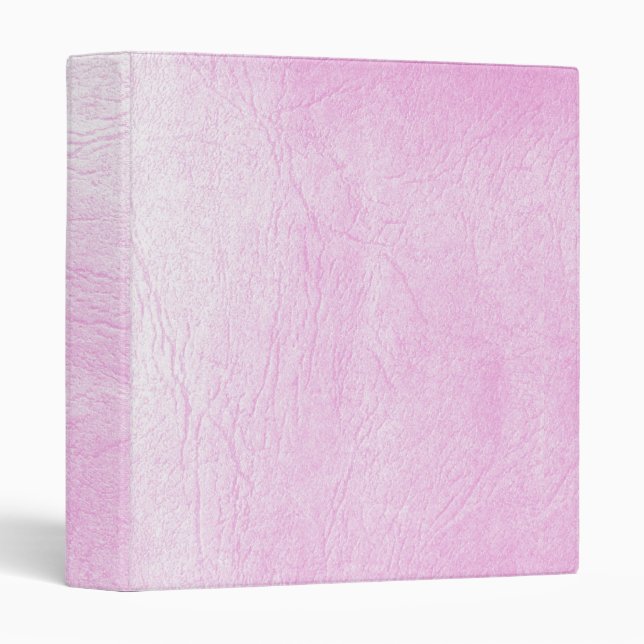 Distressed Pink-Faux Leather Binder/Album 3 Ring Binder (Front/Spine)