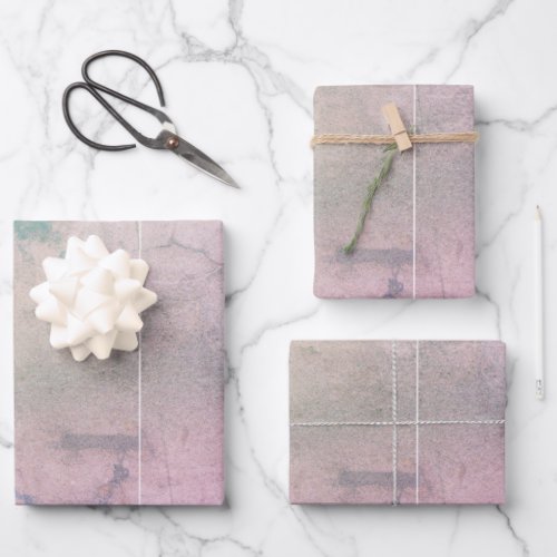 Distressed Pink Marble Wrapping Paper Sheets