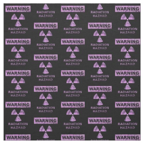 Distressed Pink Radiation Warning Fabric