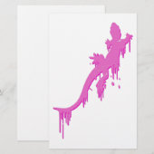 Distressed Pink Salamander With Paint Drip (Front/Back)
