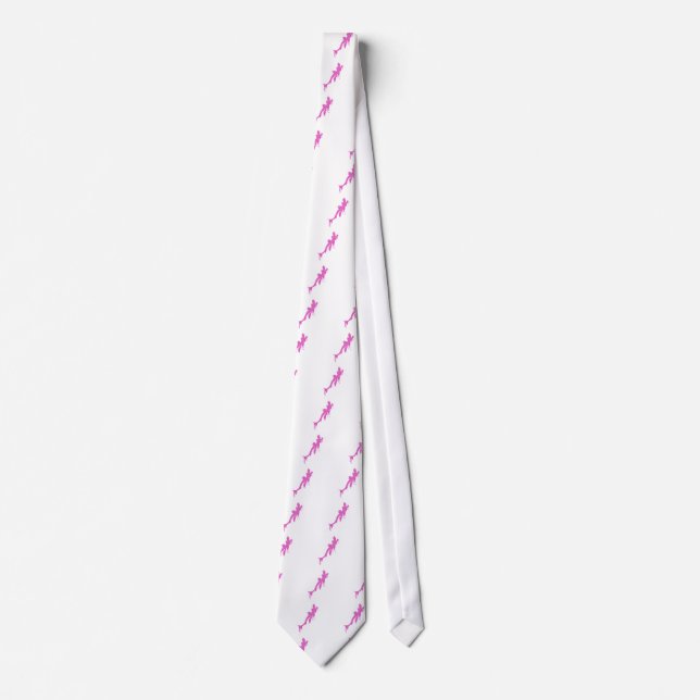 Distressed Pink Salamander With Paint Drip Neck Tie (Front)
