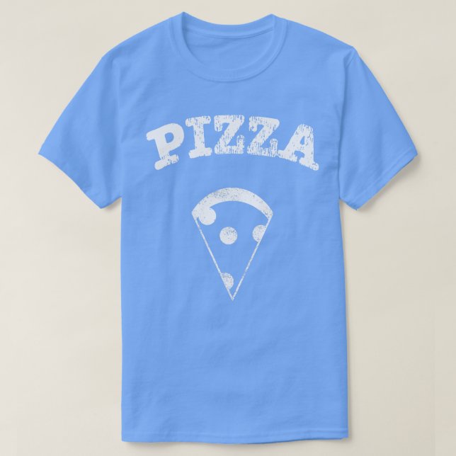 Distressed Pizza Slice Pizzeria Favorite Food Grap T-Shirt (Design Front)