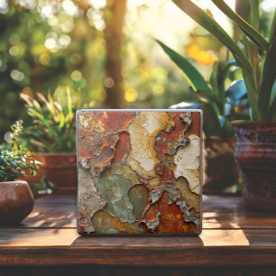 Distressed Plaster Abstract Ceramic Tile