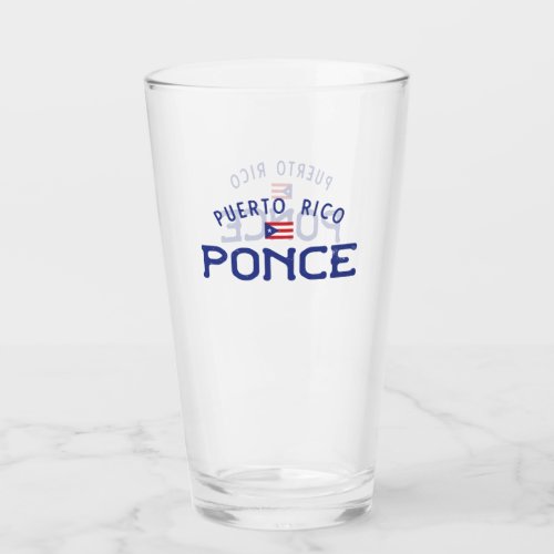 Distressed Ponce Puerto Rico Glass