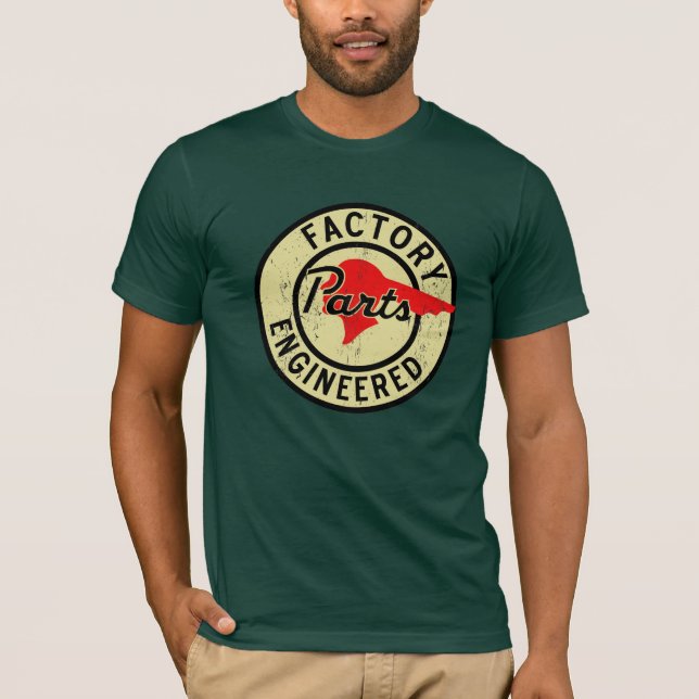 Distressed Pontiac parts sign t-shirt (Front)