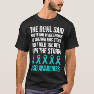 Distressed Post Traumatic Stress Ptsd Awareness T-Shirt