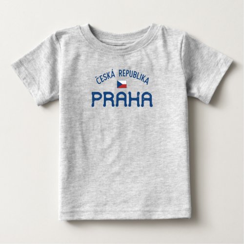 Distressed Prague Czech Republic Praha Baby T_Shirt