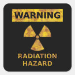 Distressed Radiation Hazard Sticker