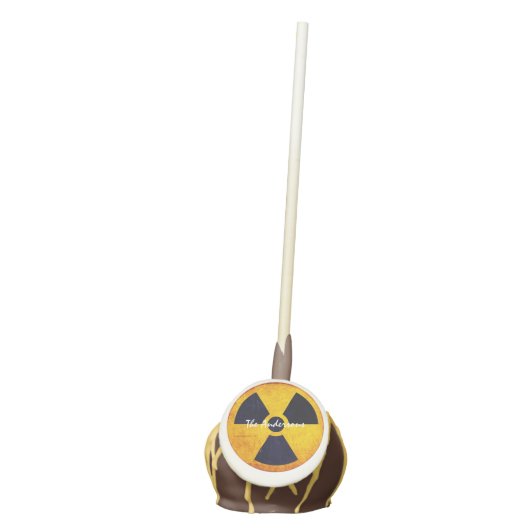 Distressed Radiation Symbol   Cake Pops (Front)