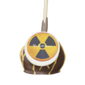 Distressed Radiation Symbol   Cake Pops (Front)