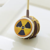 Distressed Radiation Symbol Cake Pops (Front Insitu)