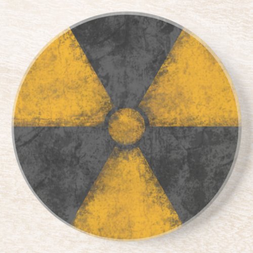 Distressed Radiation Symbol Coaster