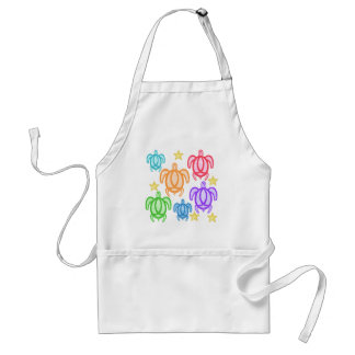 Distressed Rainbow Turtles Aprons