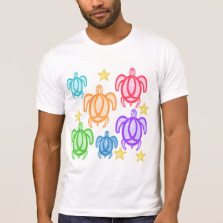Distressed Rainbow Turtles Shirts
