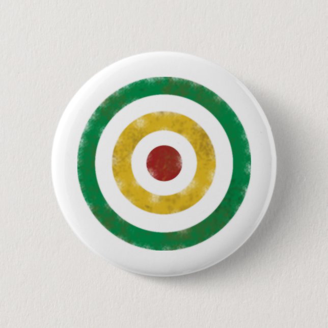 Distressed Rasta Rings Button (Front)