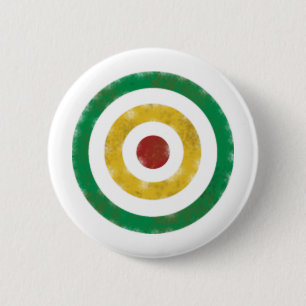 Distressed Rasta Rings Button