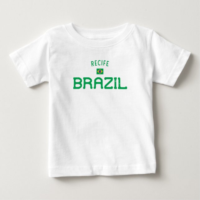Distressed Recife Brazil Baby T-Shirt (Front)