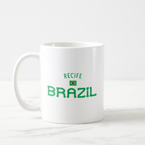Distressed Recife Brazil Coffee Mug