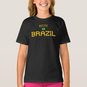 Distressed Recife Brazil Girls' T-Shirt