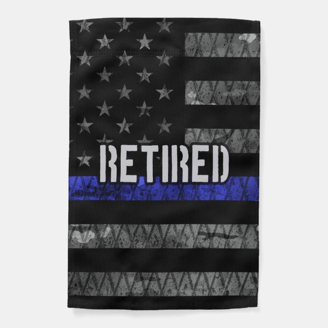 Distressed Retired Police Flag (Front)