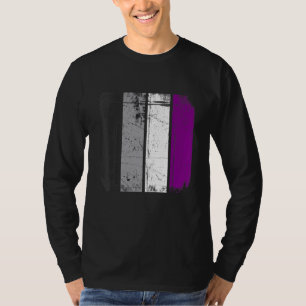 Distressed Retro Lgbt Asexual Flag Lgbtq Pride Mon T-Shirt