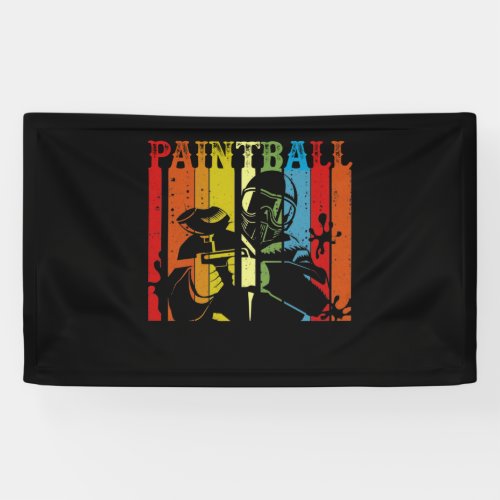 Distressed Retro Paintball Banner