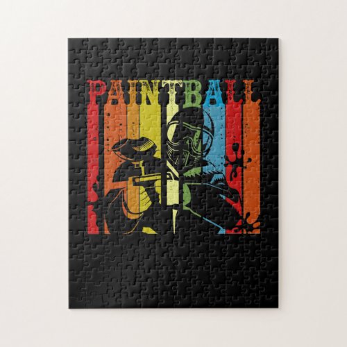 Distressed Retro Paintball Jigsaw Puzzle