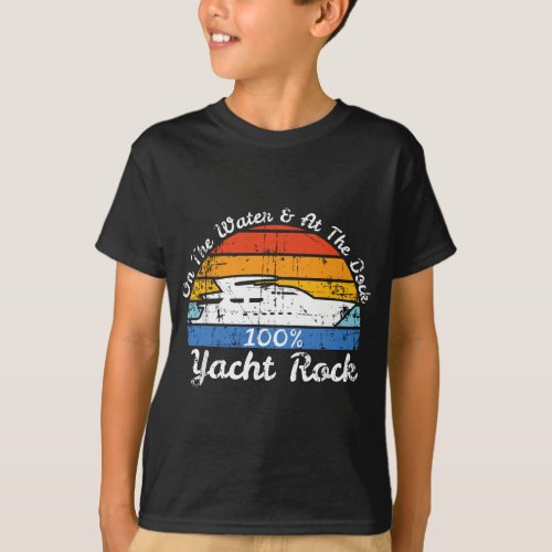 Distressed Retro Yacht Rock T_Shirt