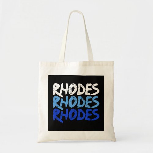 Distressed Rhodes Greece _ Dodecanese Greek Island Tote Bag