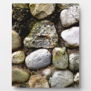 Distressed Rocks stones fieldstone pattern Plaque