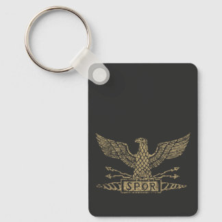 Distressed Roman Eagle Aquila Keychain